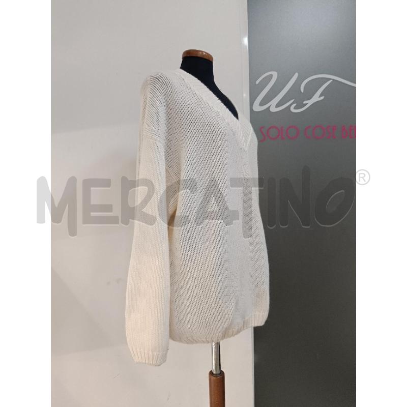 MAGLIA DONNA FALCONERI 5 FILI PANNA CASHMERE | Mercatino dell'Usato Roma gregorio vii 2