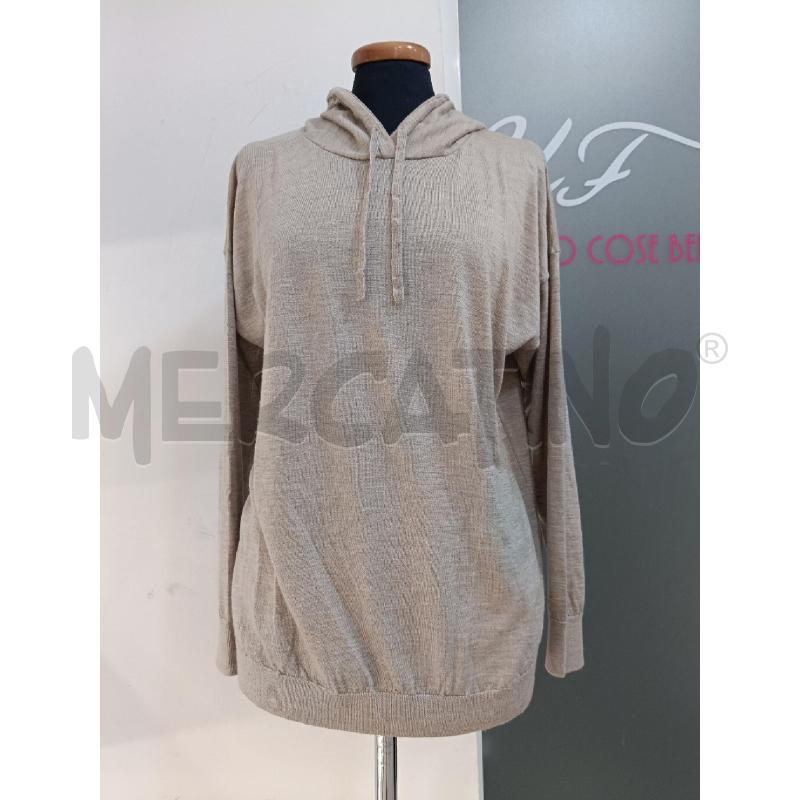 MAGLIA DONNA FALCONERI BEIGE CAPPUCCIO CASHMERE | Mercatino dell'Usato Roma gregorio vii 1