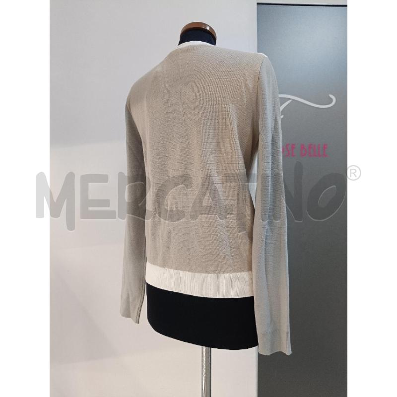 MAGLIA DONNA HUGO BOSS BEIGE GRIGIA  | Mercatino dell'Usato Roma gregorio vii 3