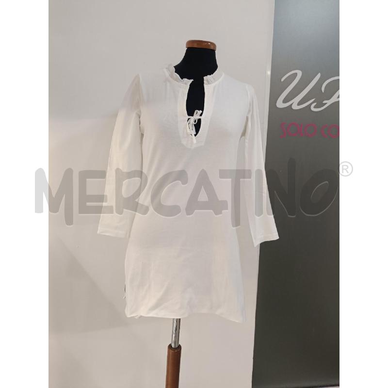 MAGLIA DONNA JIL SANDER BIANCA LACCIO COTONE | Mercatino dell'Usato Roma gregorio vii 1