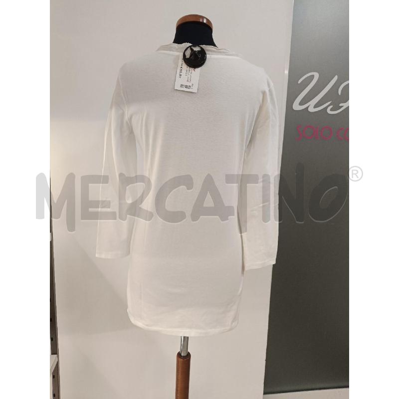 MAGLIA DONNA JIL SANDER BIANCA LACCIO COTONE | Mercatino dell'Usato Roma gregorio vii 4