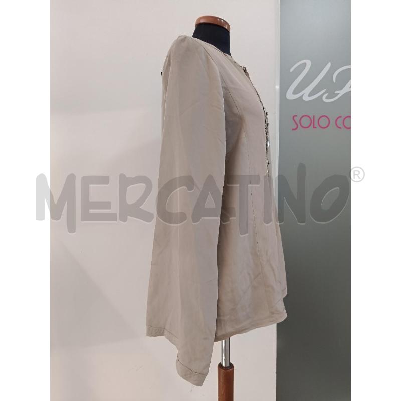 MAGLIA DONNA LANVIN BEIGE SETA STRASS | Mercatino dell'Usato Roma gregorio vii 3
