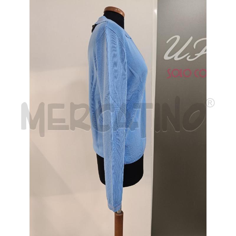 MAGLIA DONNA MAX&CO CELESTE BOTTONI  | Mercatino dell'Usato Roma gregorio vii 3