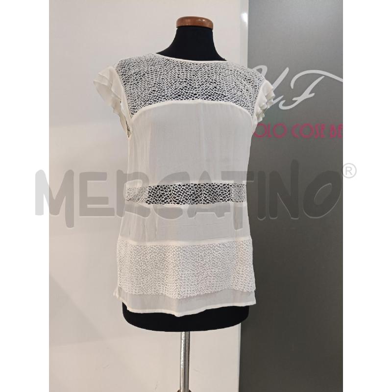 MAGLIA DONNA PINKO BIANCA PETTO TRAFORATO  | Mercatino dell'Usato Roma gregorio vii 1