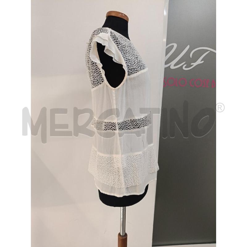 MAGLIA DONNA PINKO BIANCA PETTO TRAFORATO  | Mercatino dell'Usato Roma gregorio vii 2