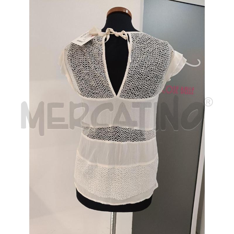 MAGLIA DONNA PINKO BIANCA PETTO TRAFORATO  | Mercatino dell'Usato Roma gregorio vii 3
