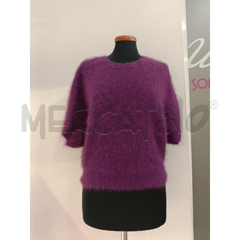 MAGLIA DONNA ROBERTO COLLINA VIOLA MISTO ANGORA | Mercatino dell'Usato Roma gregorio vii 1