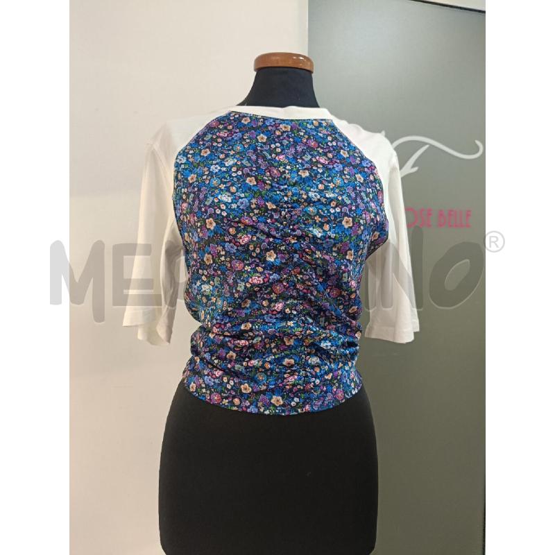 MAGLIA DONNA SANDRO BIACA FIORI BLU | Mercatino dell'Usato Roma gregorio vii 1
