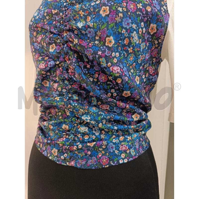 MAGLIA DONNA SANDRO BIACA FIORI BLU | Mercatino dell'Usato Roma gregorio vii 2