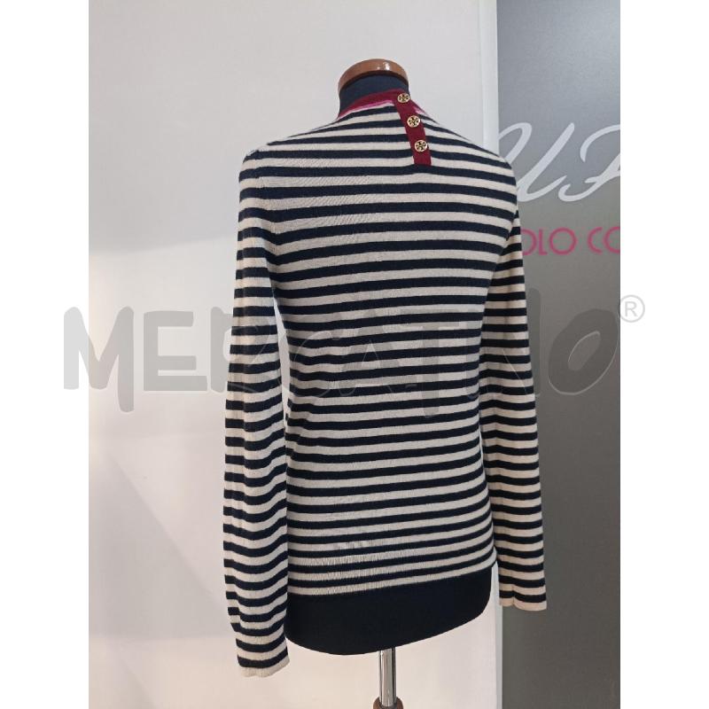 MAGLIA DONNA TORY BURCH RIGHE PANNA CASHMERE | Mercatino dell'Usato Roma gregorio vii 3