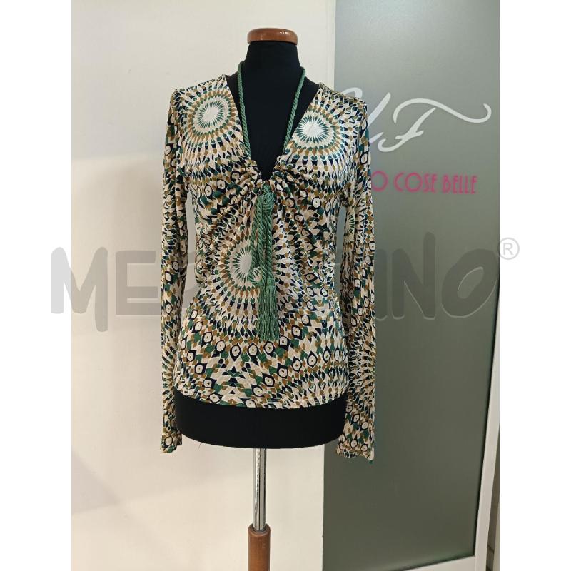 MAGLIA DONNA VALENTINO VERDE BEIGE CORDINO | Mercatino dell'Usato Roma gregorio vii 1
