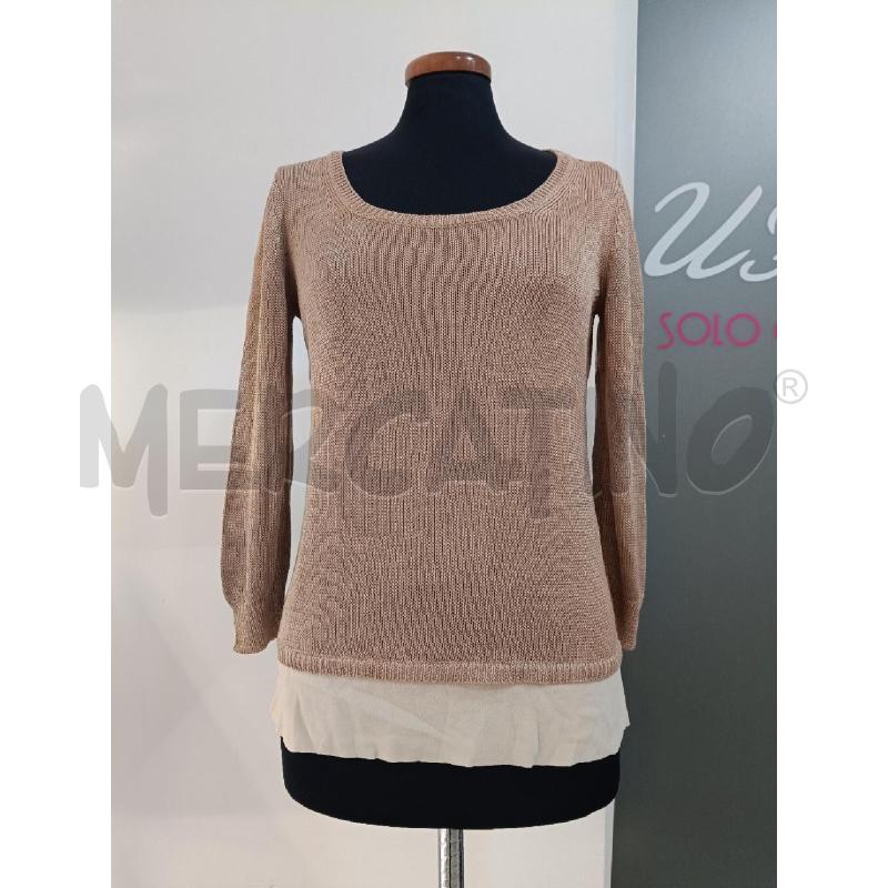 MAGLIA FABIANA FILIPPI COTONE NUDE SOTTO BEIGE  | Mercatino dell'Usato Roma gregorio vii 1