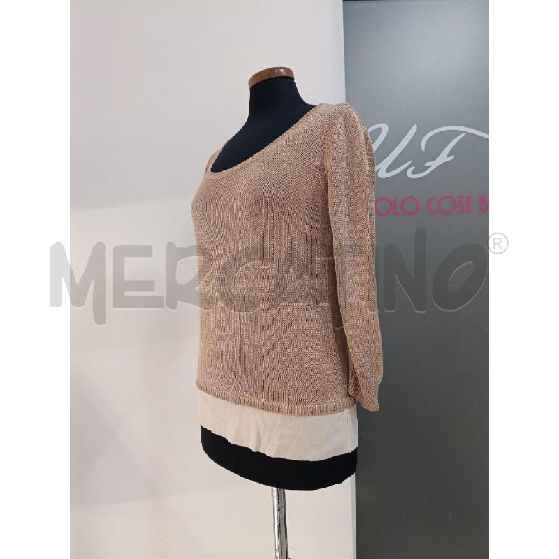 MAGLIA FABIANA FILIPPI COTONE NUDE SOTTO BEIGE  | Mercatino dell'Usato Roma gregorio vii 2