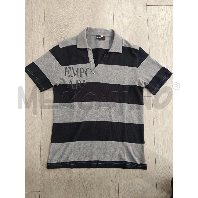 MAGLIA UOMO EMPORIO ARMANI RIGA GRIGIO NERO | Mercatino dell'Usato Roma gregorio vii 2