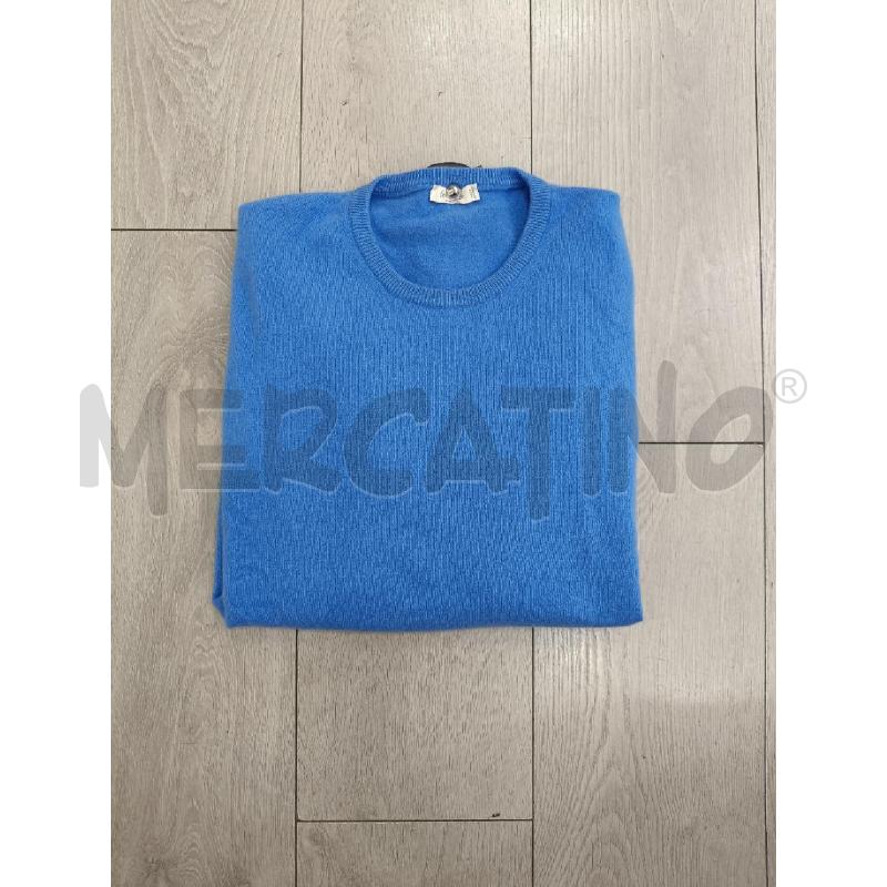 MAGLIA UOMO FERRANTE AZZURRO CASHMERE | Mercatino dell'Usato Roma gregorio vii 1