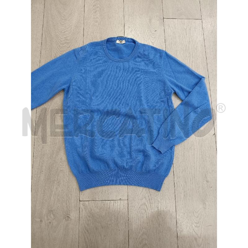 MAGLIA UOMO FERRANTE AZZURRO CASHMERE | Mercatino dell'Usato Roma gregorio vii 2