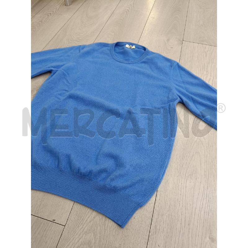 MAGLIA UOMO FERRANTE AZZURRO CASHMERE | Mercatino dell'Usato Roma gregorio vii 3