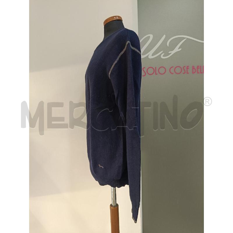 MAGLIA UOMO HARMONT AND BLAINE BLU BORDI GRIGI | Mercatino dell'Usato Roma gregorio vii 2