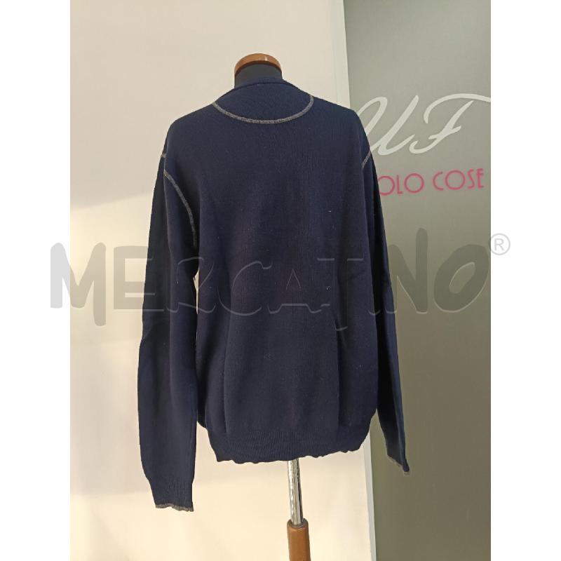 MAGLIA UOMO HARMONT AND BLAINE BLU BORDI GRIGI | Mercatino dell'Usato Roma gregorio vii 3