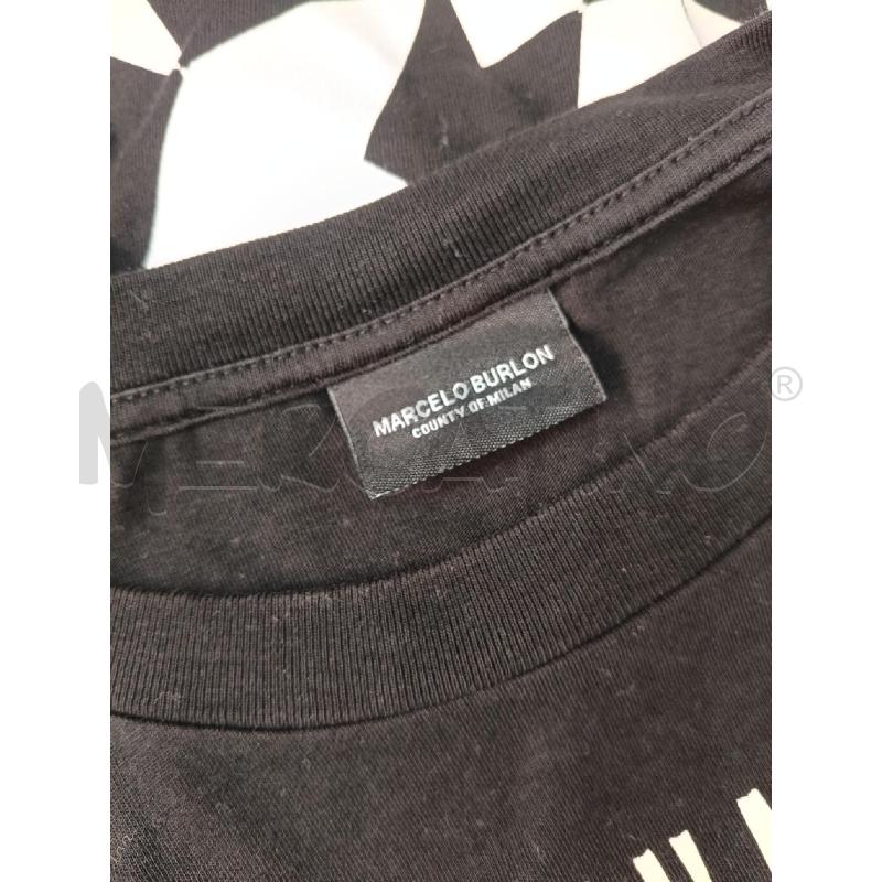 MAGLIA UOMO MARCELO BURLON NERA SCRITTA | Mercatino dell'Usato Roma gregorio vii 4