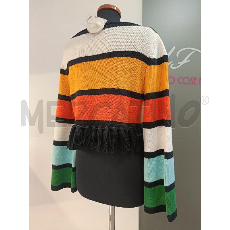 MAGLIONE DONNA LUISA SPAGNOLI RIGHE FRANGE | Mercatino dell'Usato Roma gregorio vii 3