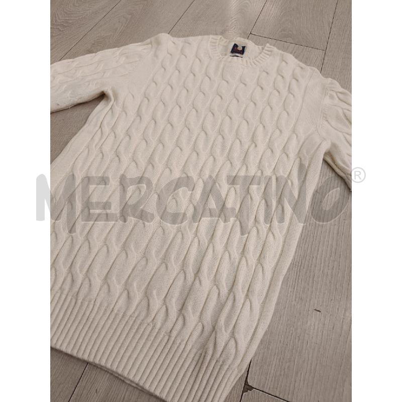MAGLIONE UOMO BOGGI PANNA INTRECCIATO | Mercatino dell'Usato Roma gregorio vii 3