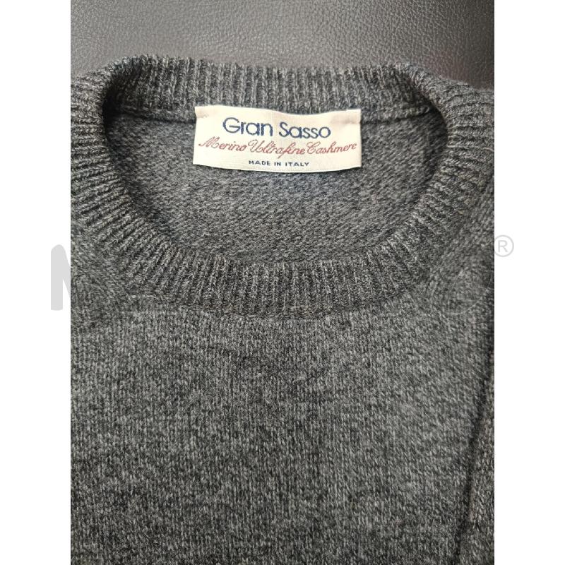 MAGLIONE UOMO GRAN SASSO LANA GRIGIO GIROCOLLO | Mercatino dell'Usato Roma gregorio vii 4
