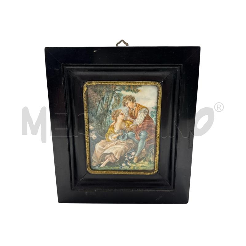 MINIATURA DIPINTA INNAMORATI CORN NER A | Mercatino dell'Usato Roma gregorio vii 3