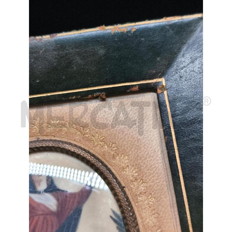 MINIATURA MADONNA CON PUTTI C PELLE VERDE  | Mercatino dell'Usato Roma gregorio vii 2