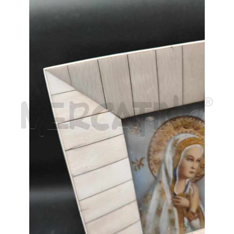 MINIATURA MADONNINA VESTE BIANCA DORATA  | Mercatino dell'Usato Roma gregorio vii 3