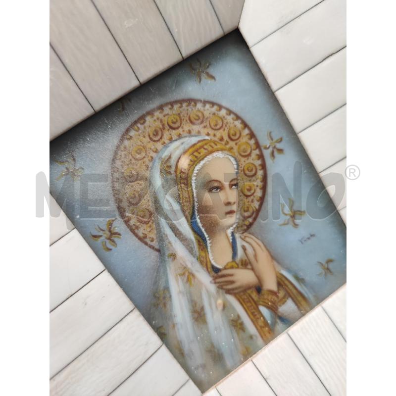 MINIATURA MADONNINA VESTE BIANCA DORATA  | Mercatino dell'Usato Roma gregorio vii 4