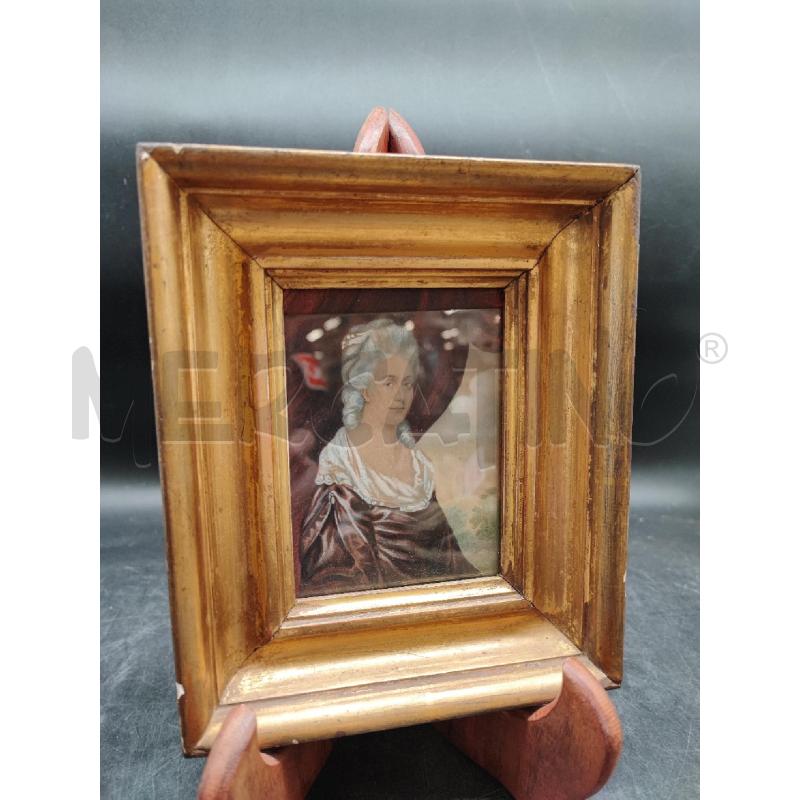 MINIATURA NOBILDONNA CORN LEGNO DORATA  | Mercatino dell'Usato Roma gregorio vii 1