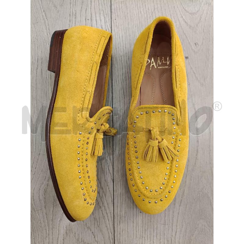 MOCASSINI DAMY GIALLO SENAPE BORCHIE | Mercatino dell'Usato Roma gregorio vii 1