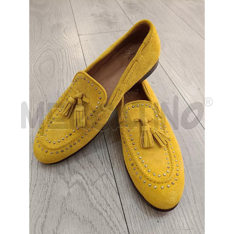 MOCASSINI DAMY GIALLO SENAPE BORCHIE | Mercatino dell'Usato Roma gregorio vii 2
