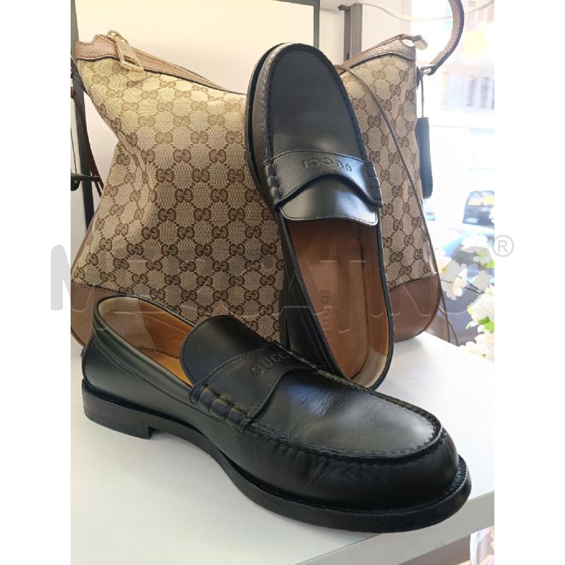 MOCASSINI UOMO GUCCI NERI  | Mercatino dell'Usato Roma gregorio vii 1