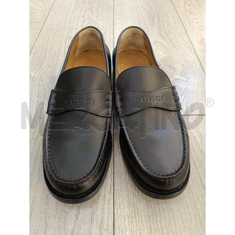MOCASSINI UOMO GUCCI NERI  | Mercatino dell'Usato Roma gregorio vii 2