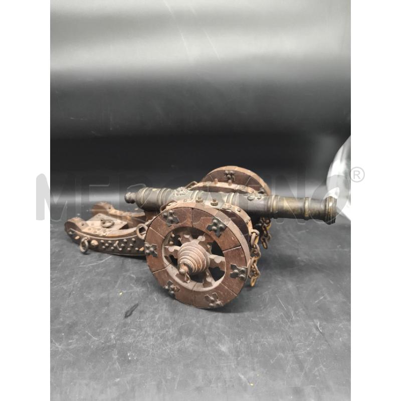 MODELLINO CANNONE GRANDE METALLO LEGNO  | Mercatino dell'Usato Roma gregorio vii 1