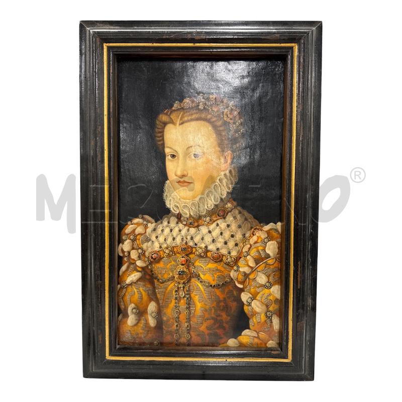 OLIO RITRATTO DONNA CORN NERA 69X45 | Mercatino dell'Usato Roma gregorio vii 1