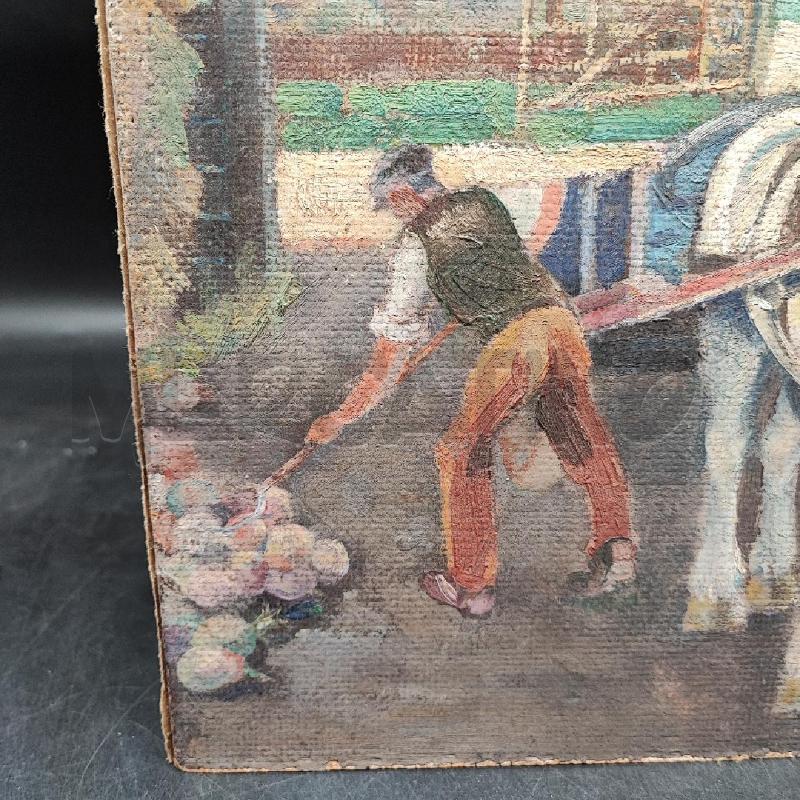 OLIO SU TAVOLA CONTADINO CAVALLO BIANCO  | Mercatino dell'Usato Roma gregorio vii 3
