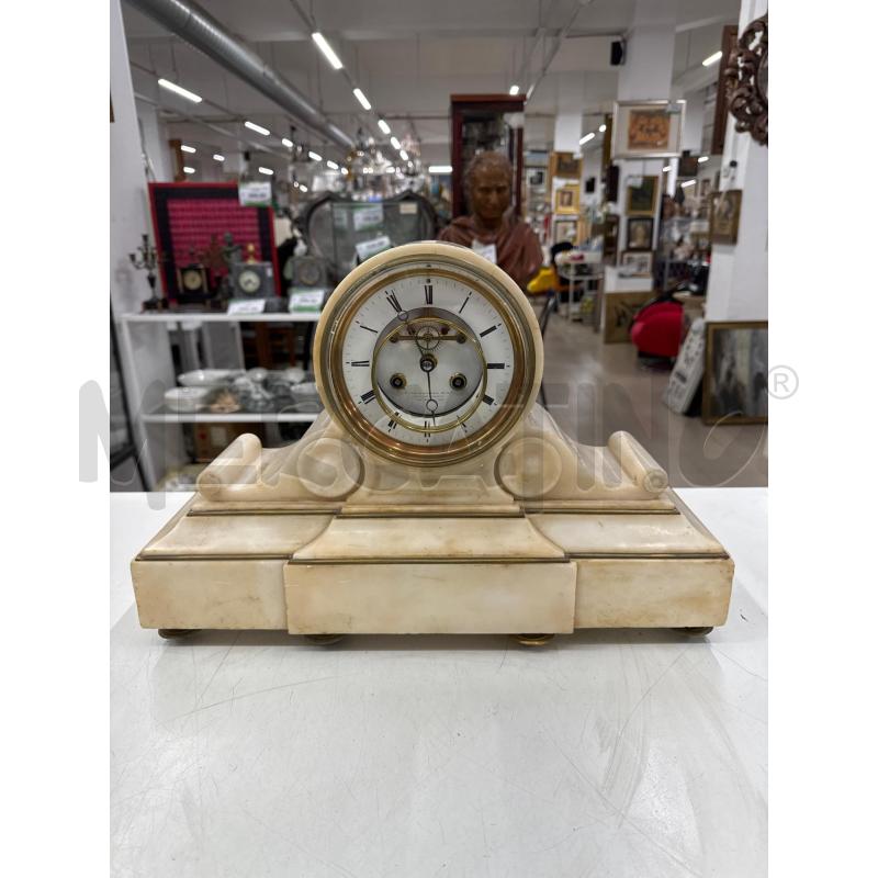 OROLOGIO ALABASTRO BIANCO INSERTI DORATI  | Mercatino dell'Usato Roma gregorio vii 1
