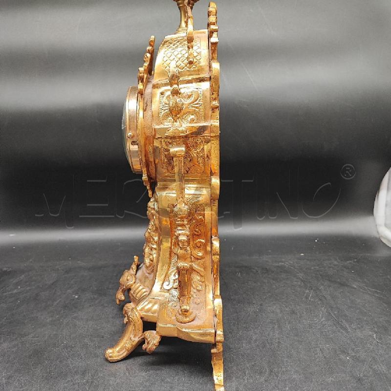OROLOGIO TAVOLO DORATO VETRO DA RIV  | Mercatino dell'Usato Roma gregorio vii 5