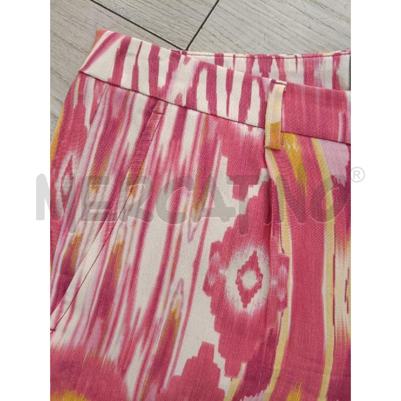 PANTALONE DONNA 1970 FANTASIA ROSA GIALLA | Mercatino dell'Usato Roma gregorio vii 3