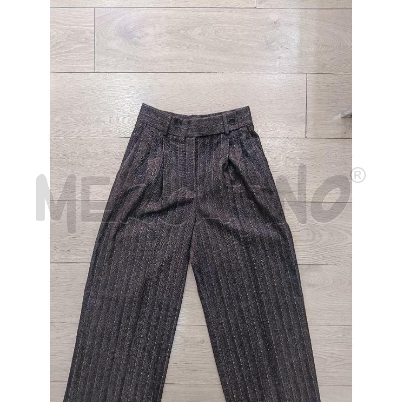 PANTALONE DONNA ALBERTA FERRETTI GESSATI GRIGI ORO | Mercatino dell'Usato Roma gregorio vii 3