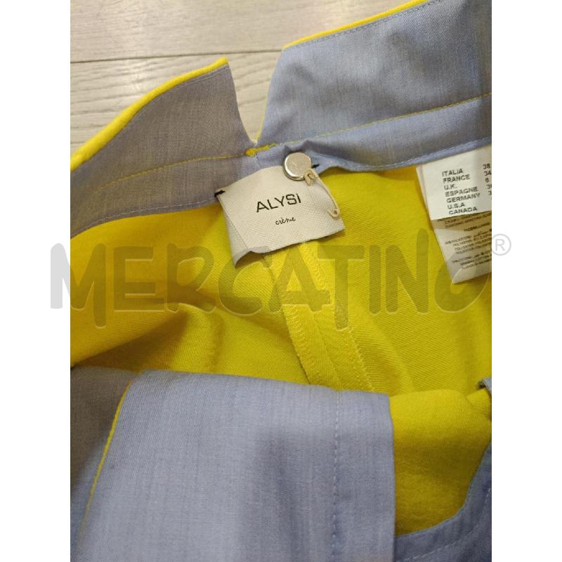 PANTALONE DONNA ALYSI GIALLO | Mercatino dell'Usato Roma gregorio vii 3