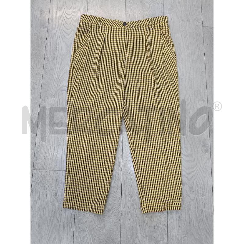 PANTALONE DONNA ALYSI OVALI MARRONI NERIRIGHE GIALLE | Mercatino dell'Usato Roma gregorio vii 1