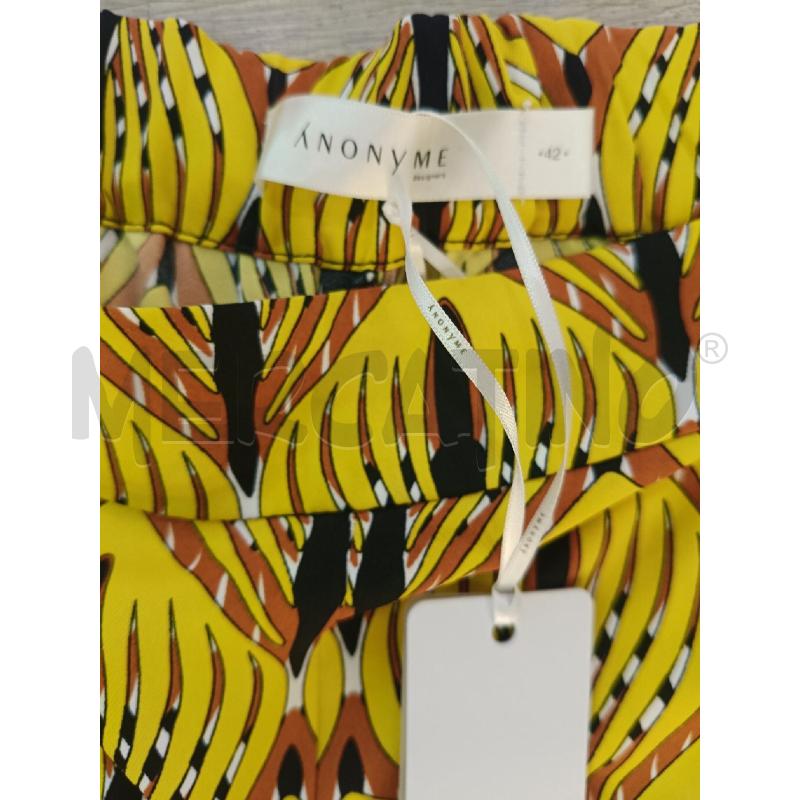 PANTALONE DONNA ANONYME ARANCIONI GIALLI FANTASIA | Mercatino dell'Usato Roma gregorio vii 4