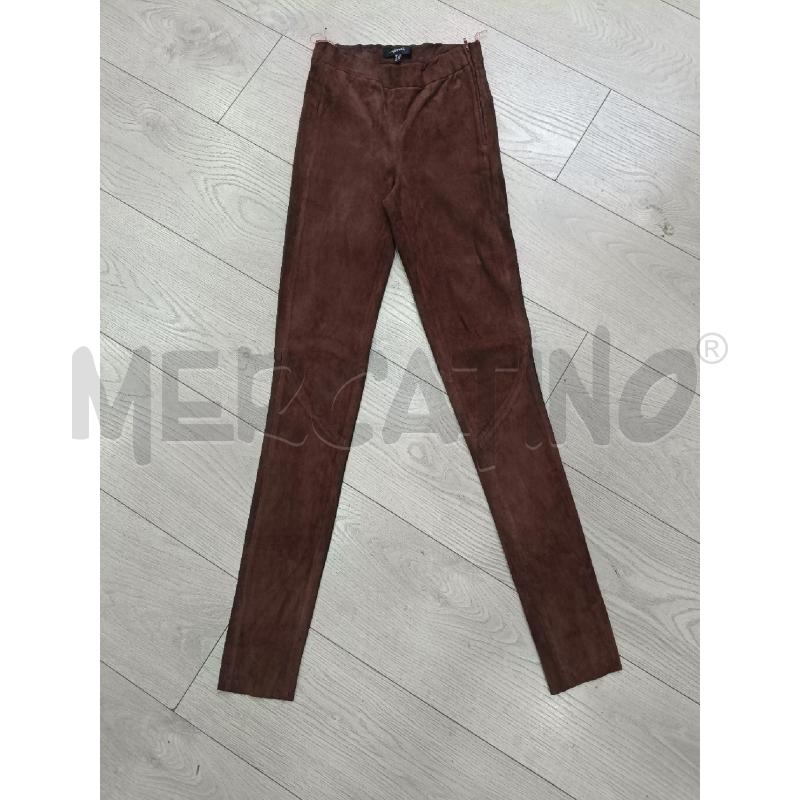 PANTALONE DONNA ARMA PELLE MARRONE  | Mercatino dell'Usato Roma gregorio vii 1
