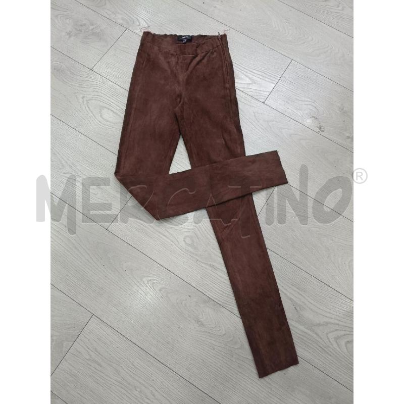 PANTALONE DONNA ARMA PELLE MARRONE  | Mercatino dell'Usato Roma gregorio vii 2