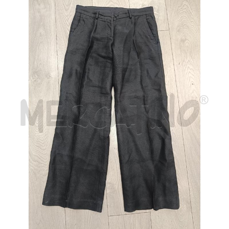 PANTALONE DONNA ASPESI NERO LINO | Mercatino dell'Usato Roma gregorio vii 1