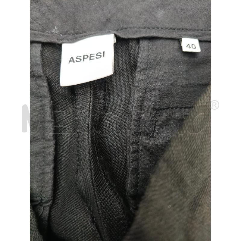 PANTALONE DONNA ASPESI NERO LINO | Mercatino dell'Usato Roma gregorio vii 3